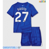 Camisa de time de futebol Chelsea Malo Gusto #27 Replicas 1º Equipamento Infantil 2025-26 Manga Curta (+ Calças curtas)